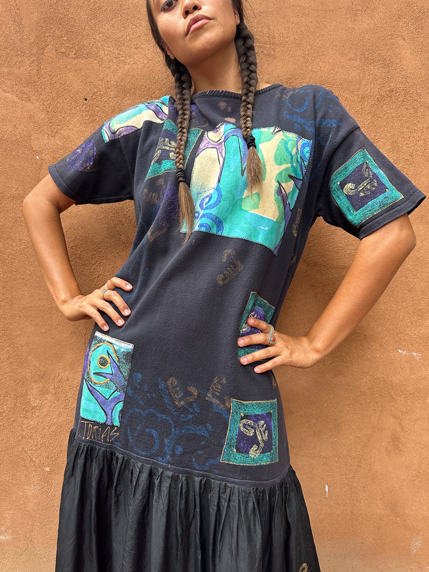 Vintage 80s Artwear Dress