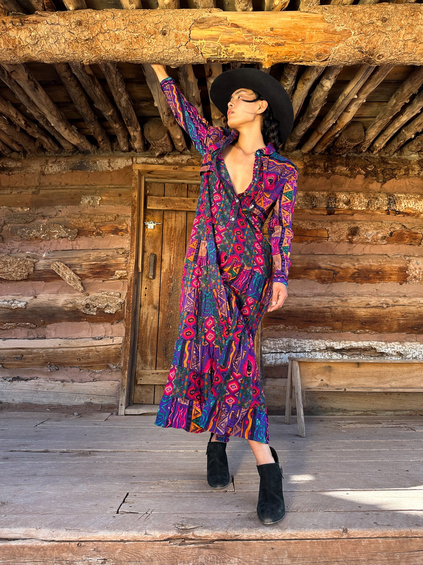 '+ Reconstructed Vintage Southwest Dress +