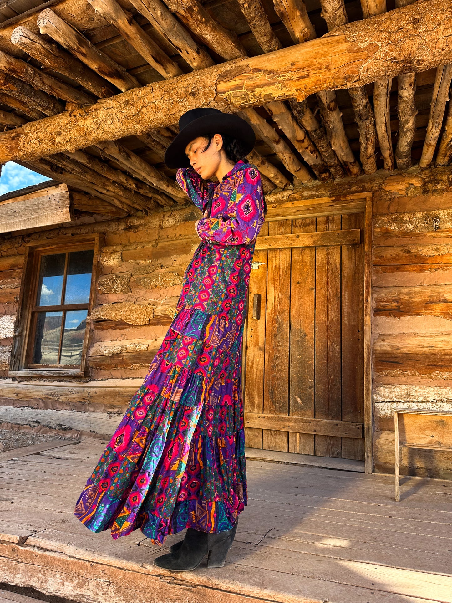 '+ Reconstructed Vintage Southwest Dress +