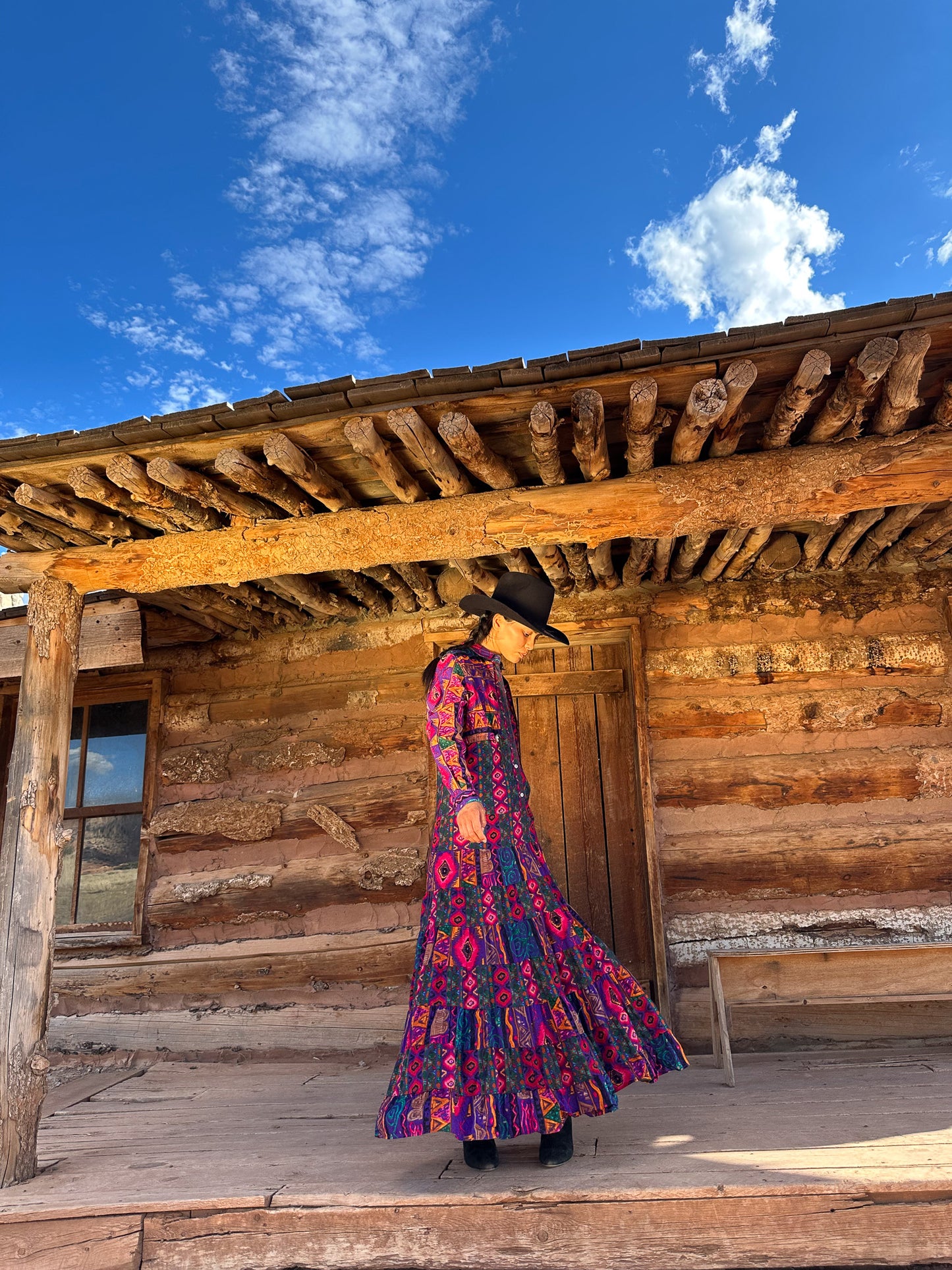 '+ Reconstructed Vintage Southwest Dress +