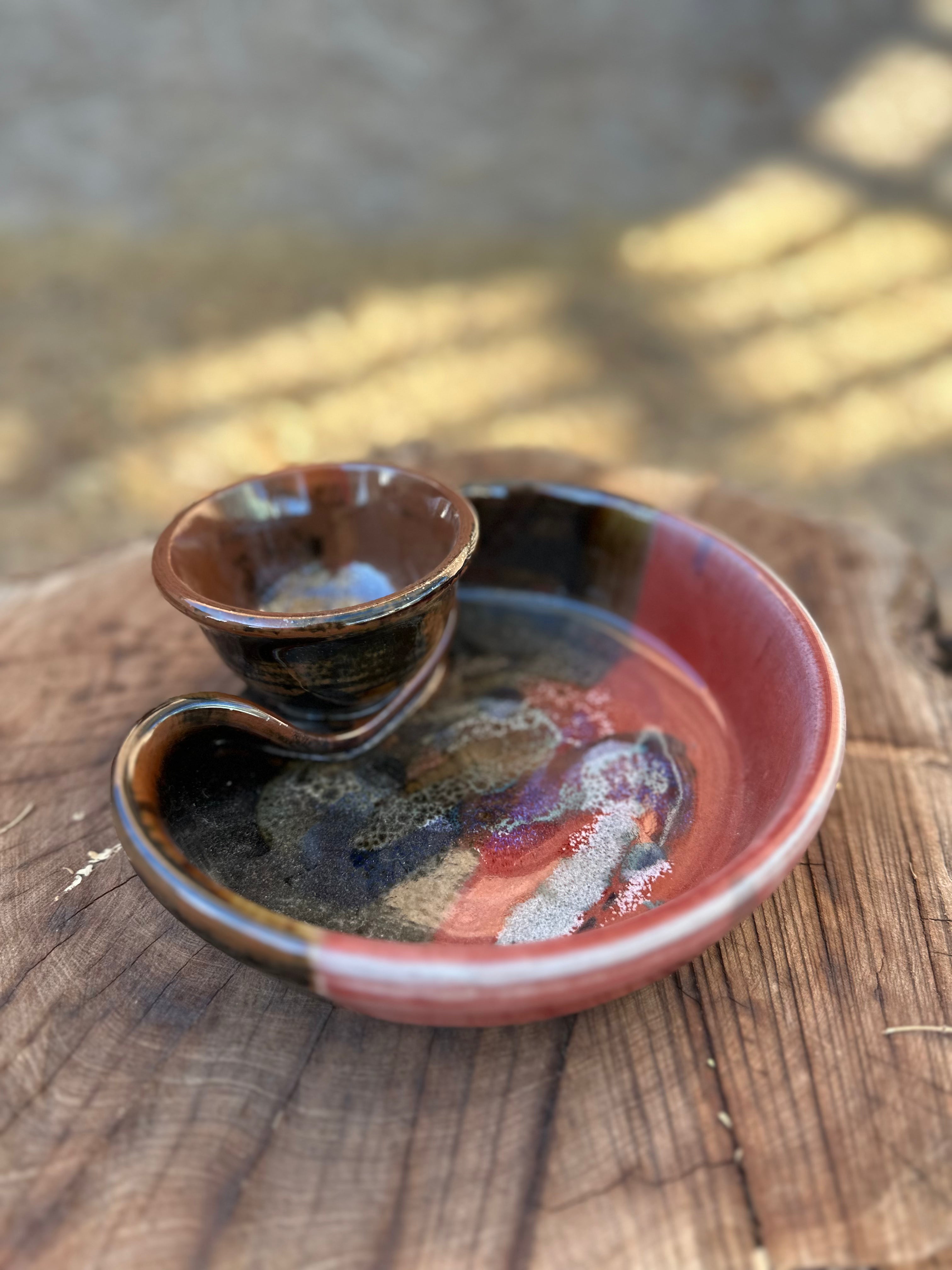 Vintage 70s Ceramic Serving Bowl