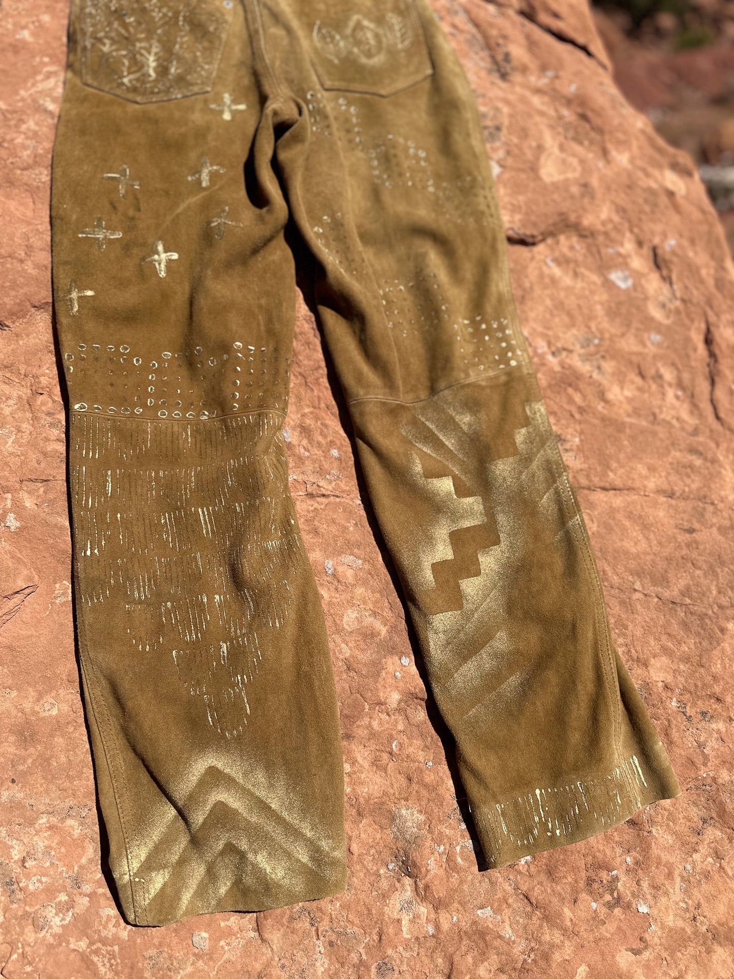 Upcycled Vintage Gucci Suede Pant