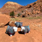 Navajo Made Dibé (Sheep) Figurine- Blue Fleck