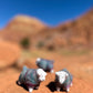 Navajo Made Dibé (Sheep) Figurine- Blue Fleck