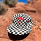 4KINSHIP Thundercloud Checkered Hat - Black White