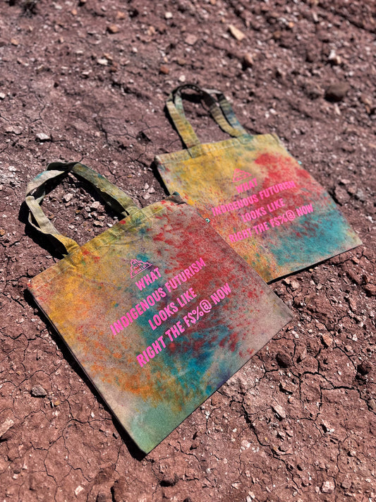 4KINSHIP Tote Bag- Dark Rainbow