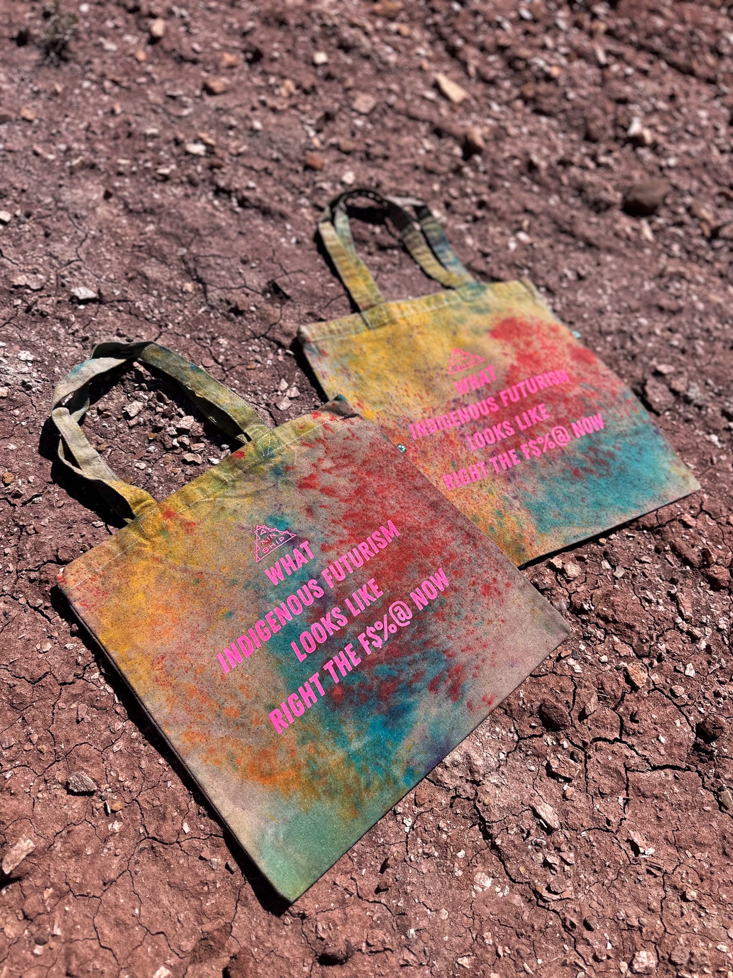 4KINSHIP Tote Bag- Dark Rainbow