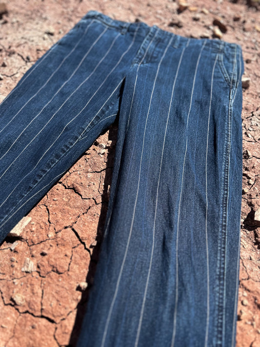 Vintage Pinstripe 90s Jeans