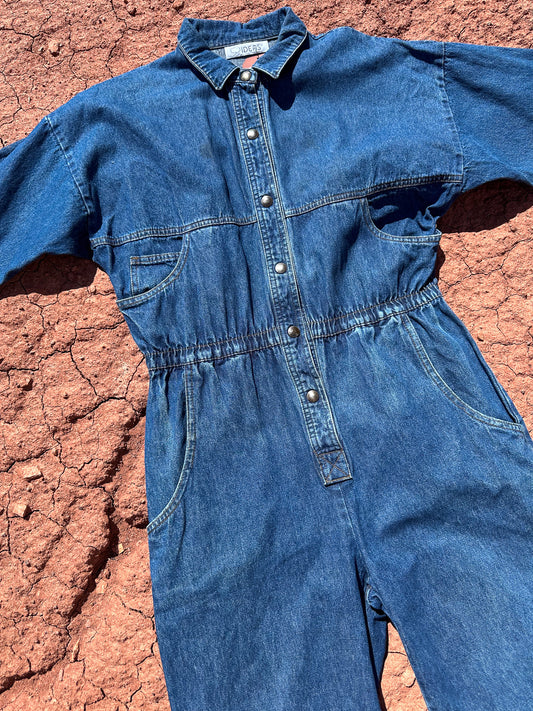 Vintage 80s Denim Flysuit