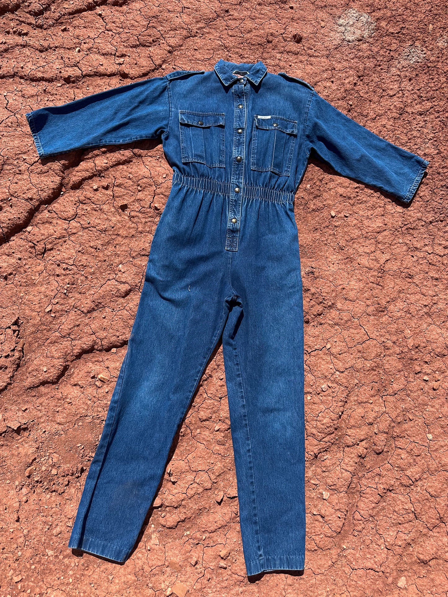 Vintage 80s Denim Flysuit