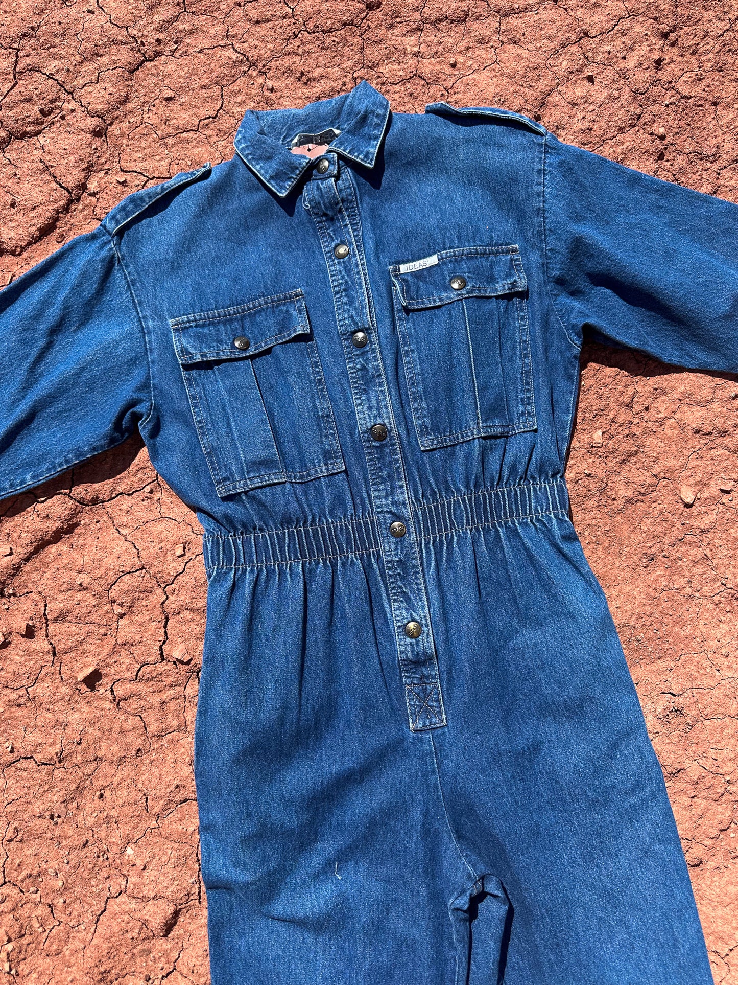 Vintage 80s Denim Flysuit