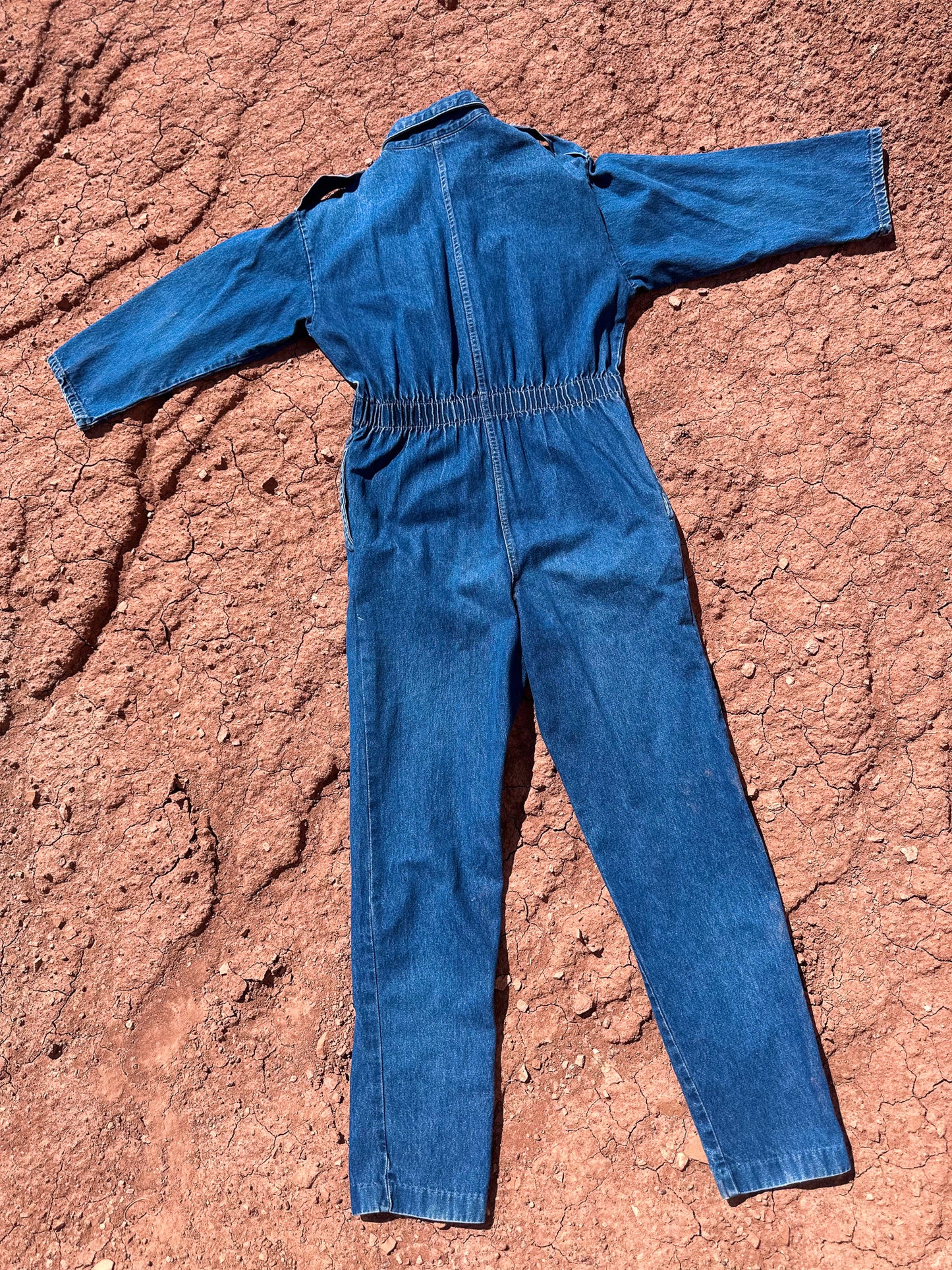 Vintage 80s Denim Flysuit