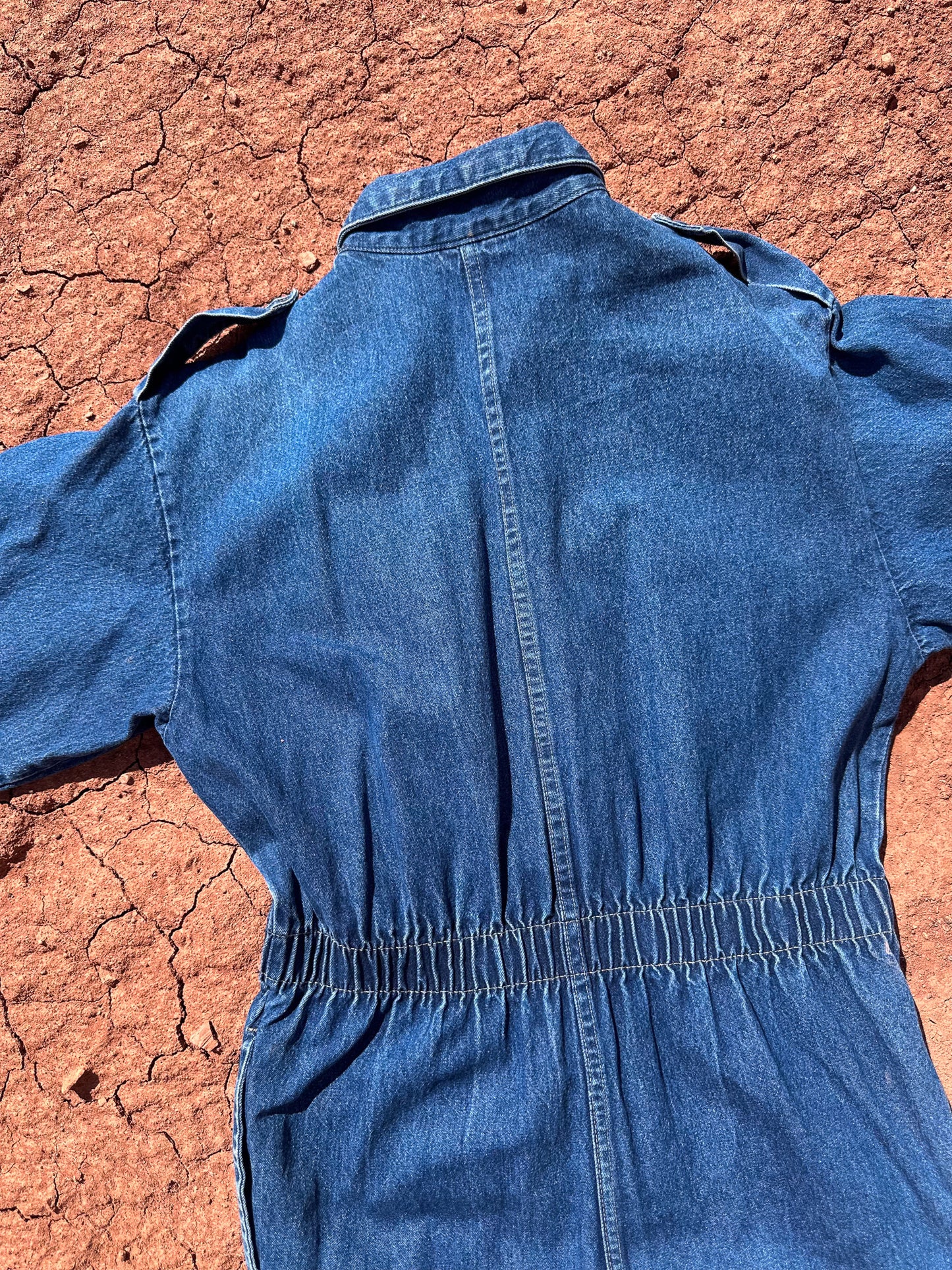 Vintage 80s Denim Flysuit