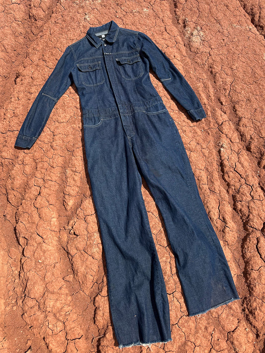 Upcycled Vintage Denim 80s Jumpsuit