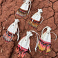 Navajo Made Handbeaded Buckskin Bags - On Sale $95