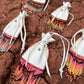 Navajo Made Handbeaded Buckskin Bags - On Sale $95