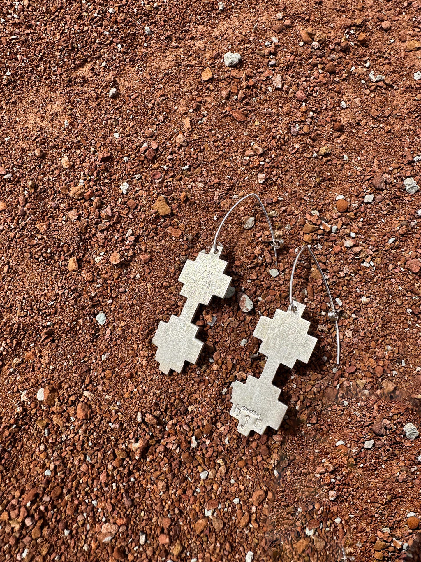 Navajo Made Sterling Cloud Earrings by Diné Artist Bryan J Roessel