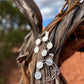 Navajo Made Buffalo Coin Naja Necklace