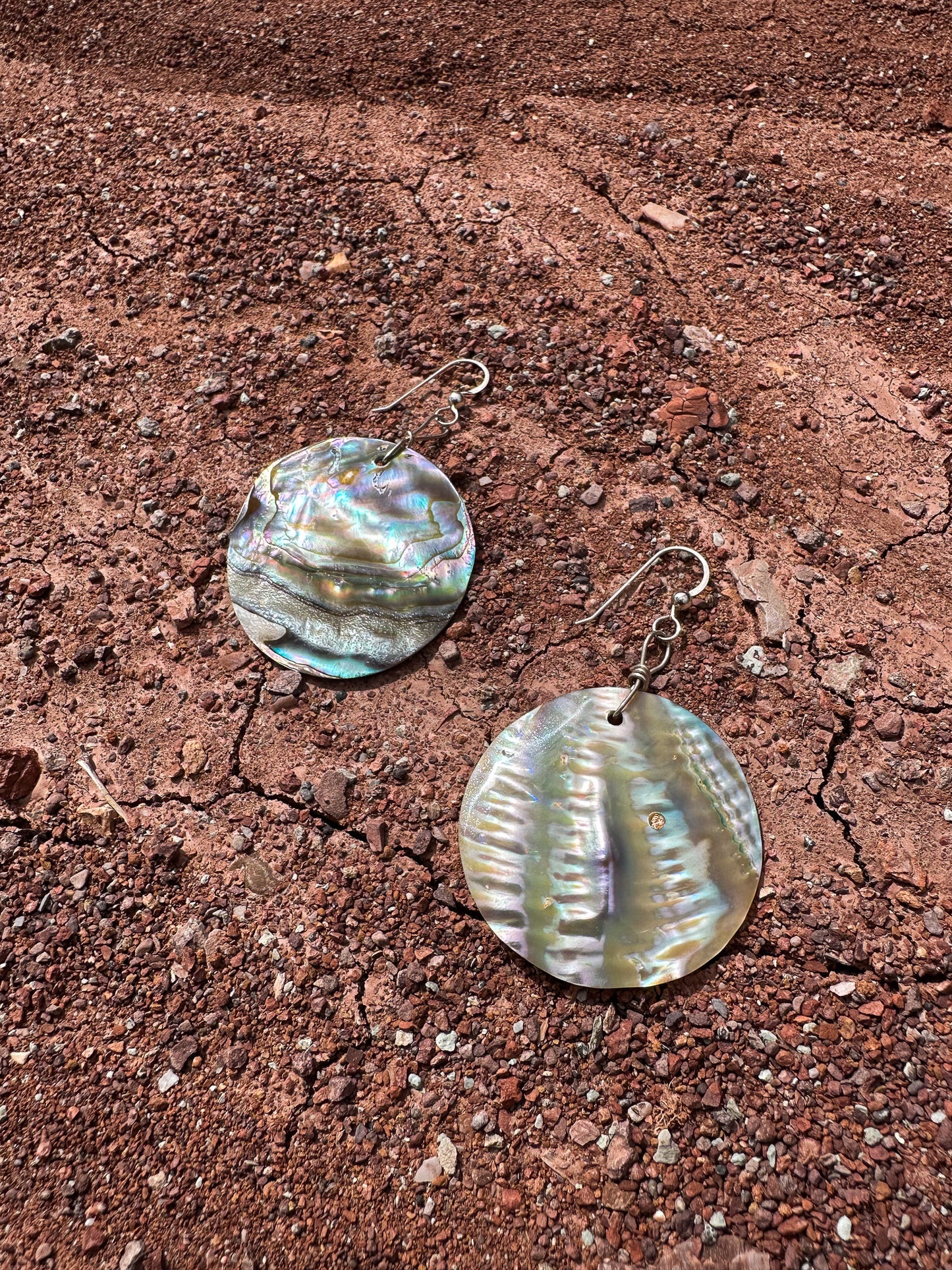 Navajo Made Abalone Earrings