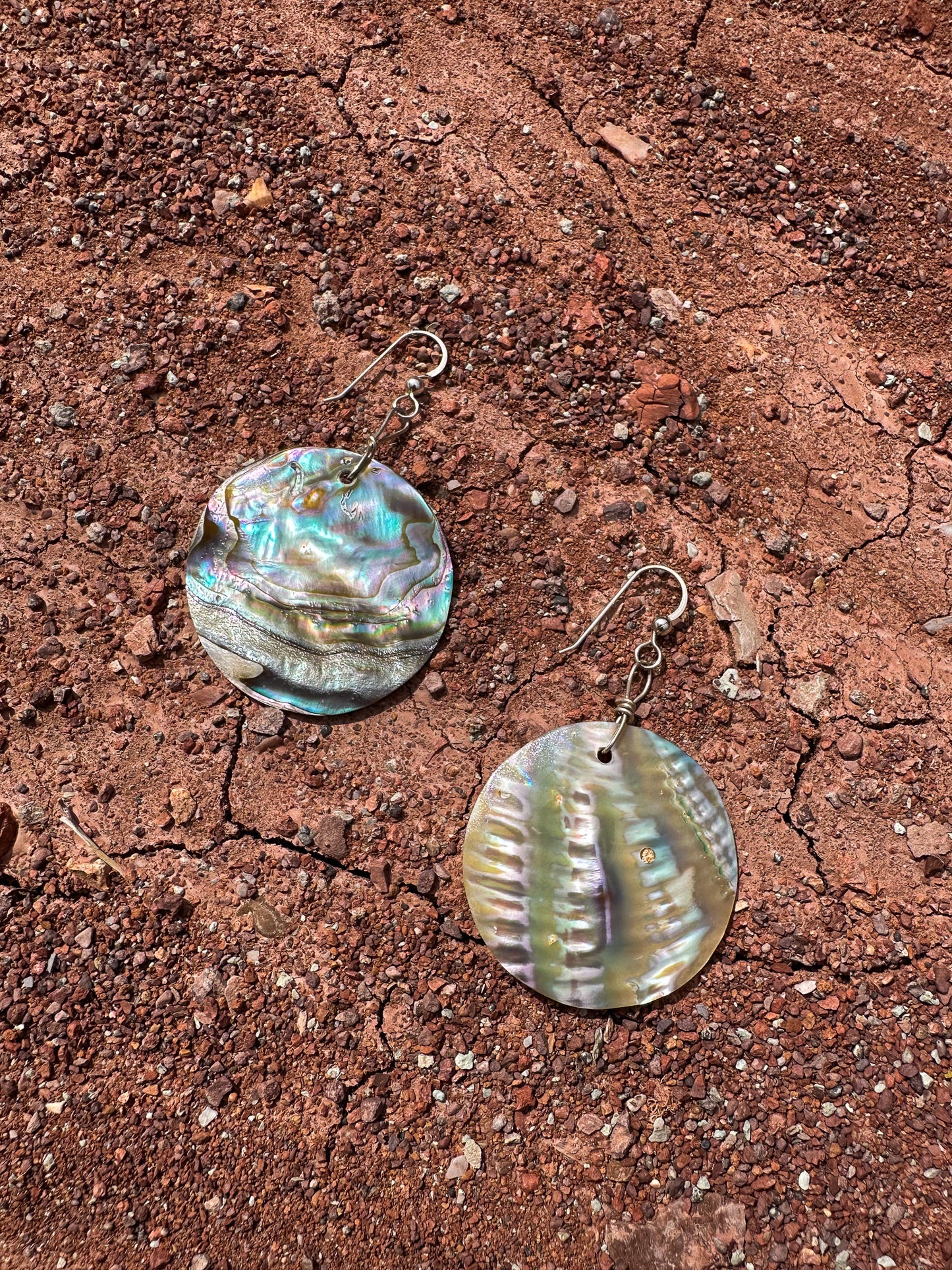 Navajo Made Abalone Earrings