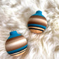 Navajo Made Handpainted Clay Ornaments-Bear Stripe (Shash)