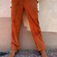 Vintage 70s High Rise Char Suede Pants