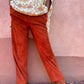 Vintage 70s High Rise Char Suede Pants