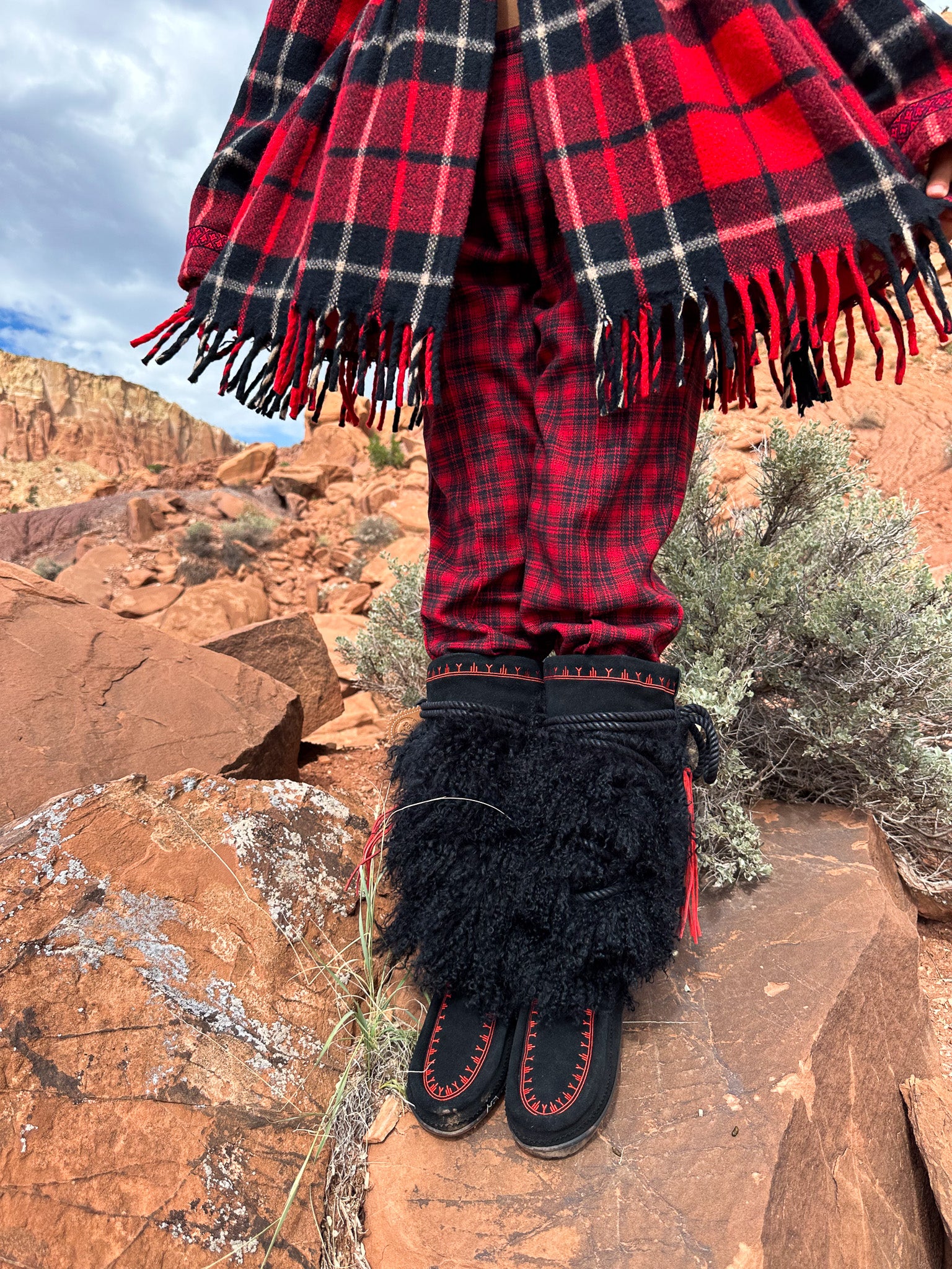 Vintage 90s Plaid Tapered Leg Pant