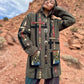 Vintage 80s Patchwork Wool Coat