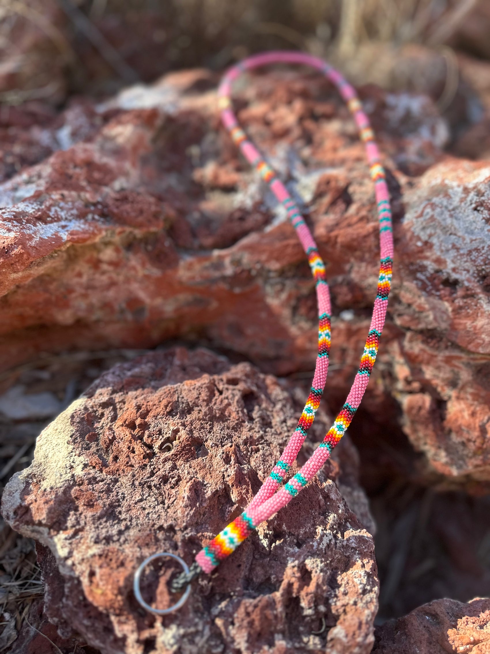 Navajo Made Beaded Lanyard