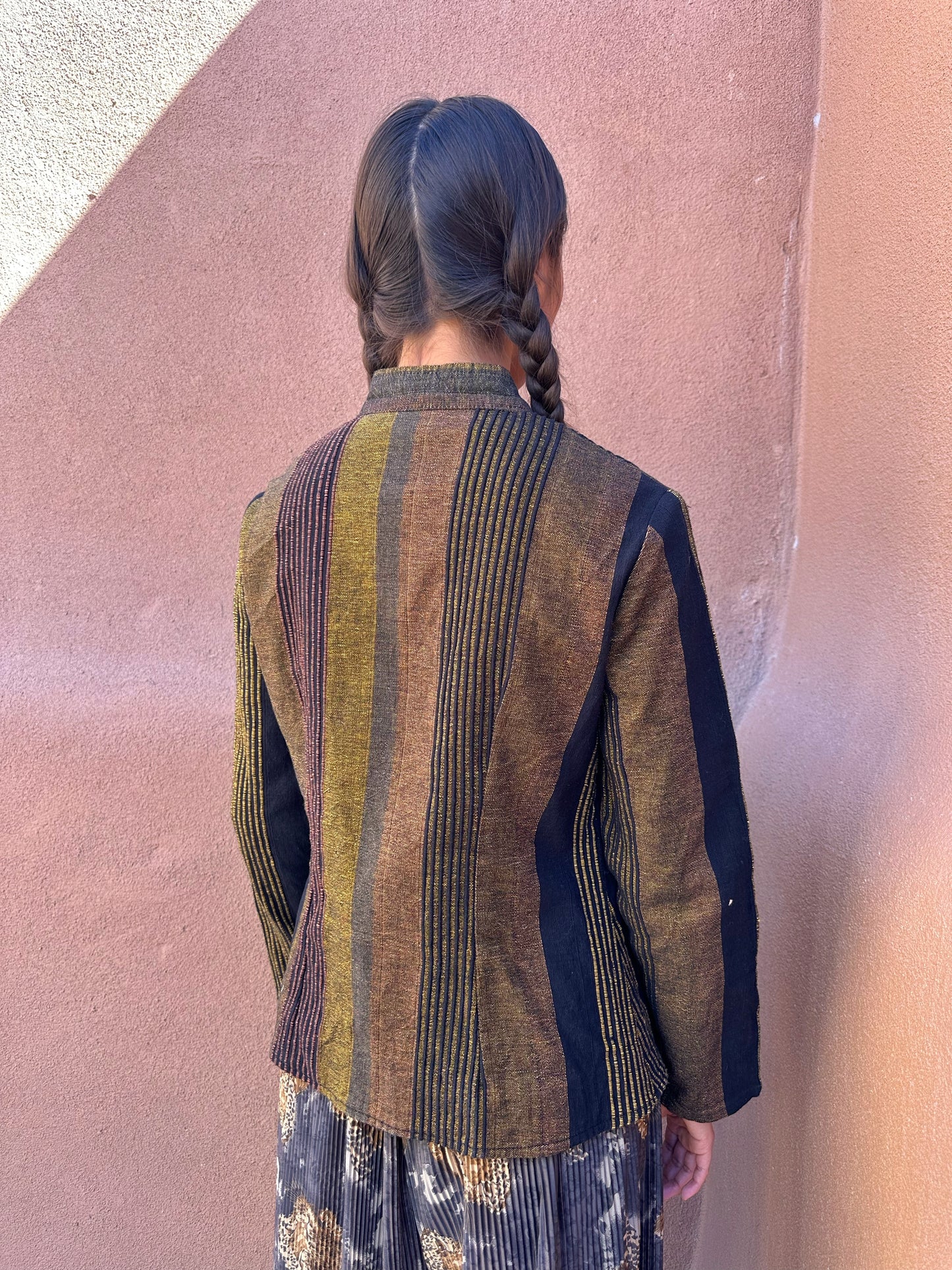 Vintage 80s Handwoven Isle of Skye Wrap Jacket