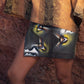 Upcycled Vintage Handpainted Leather Skirt by Christopher Porter