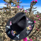 Upcycled Vintage Western Hat with Hummers