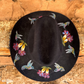 Upcycled Vintage Western Hat with Hummers