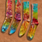 Limited Edition Hand Dyed Softest Socks- Rainbow