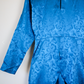 Vintage 80s Norma Kamali Brocade Dress- Vivid Blue