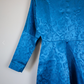 Vintage 80s Norma Kamali Brocade Dress- Vivid Blue