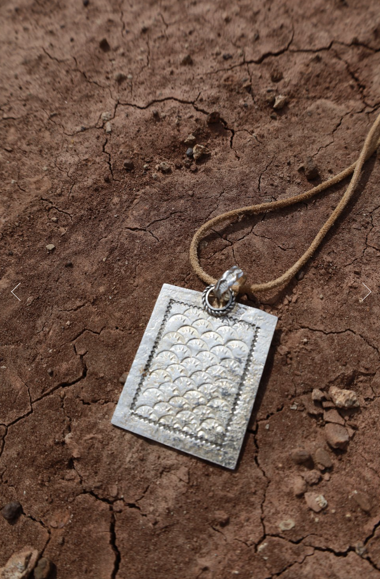 ++ Navajo Made Stamped Pendant++ by  Gino Antonio