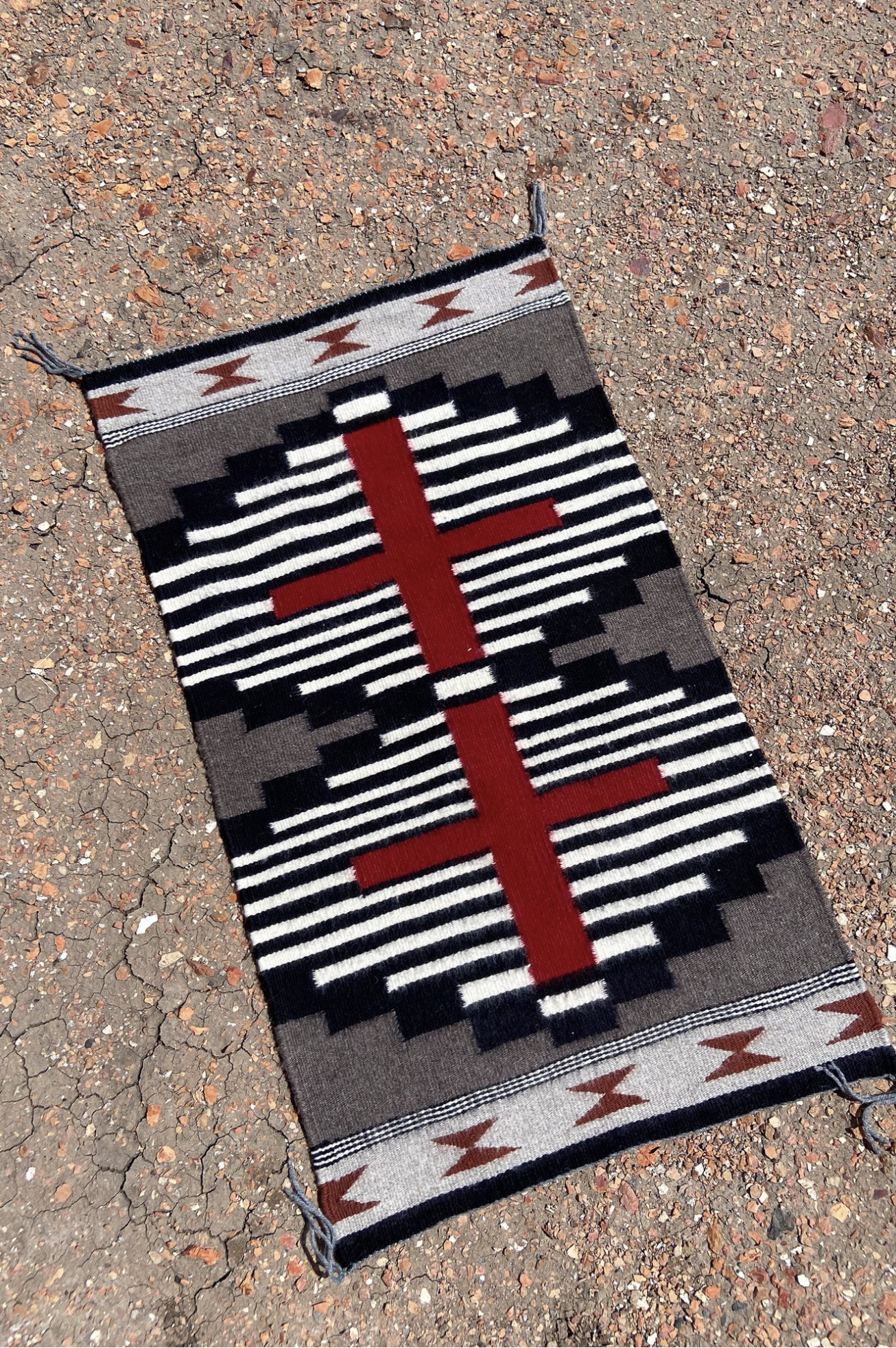 Vintage Navajo Handwoven Rug