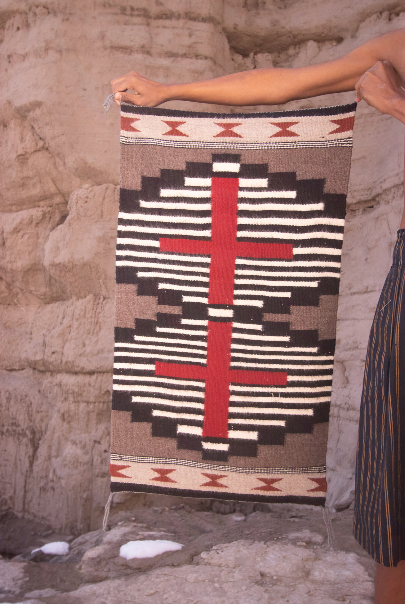 Vintage Navajo Handwoven Rug