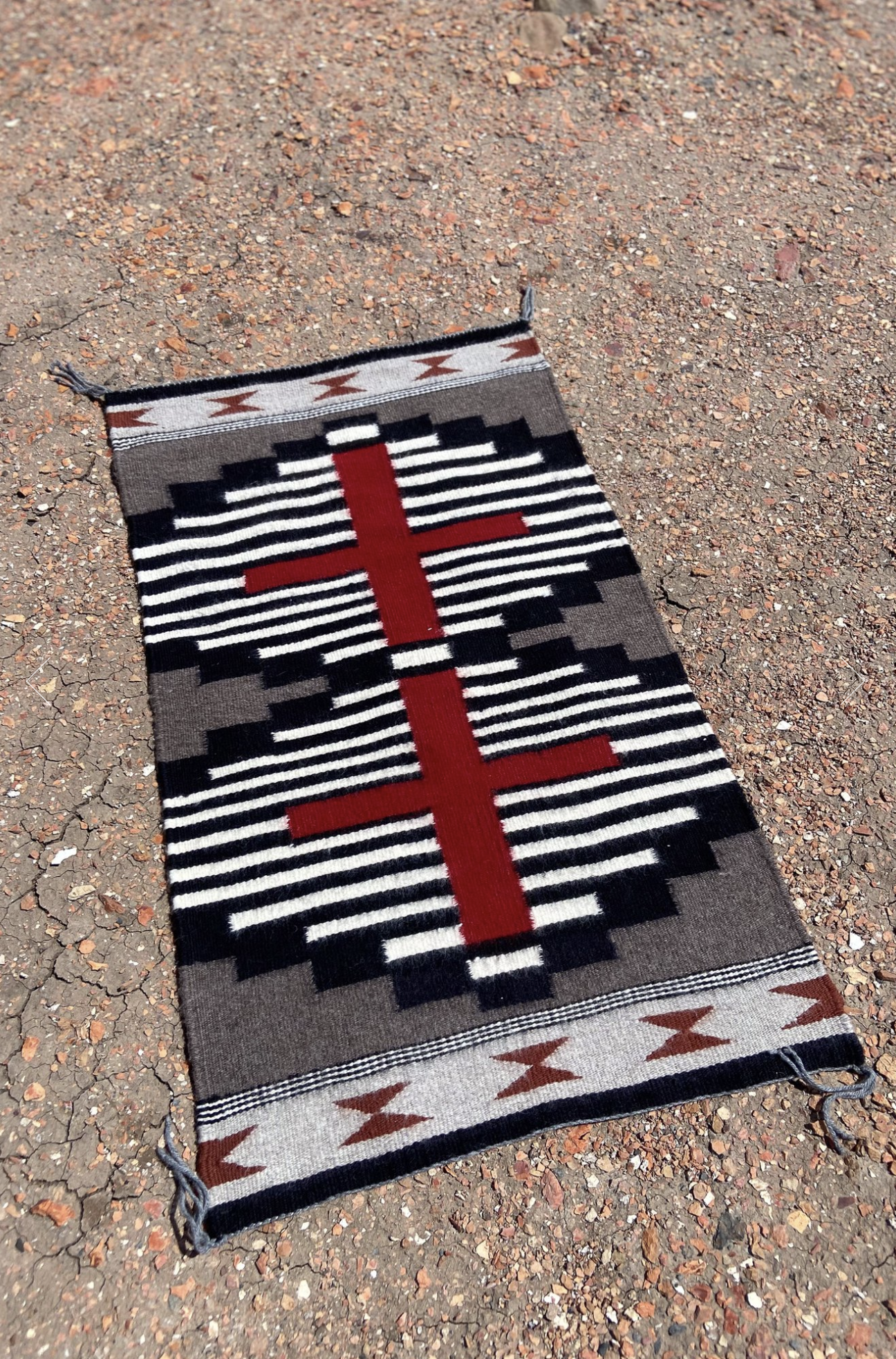 Vintage Navajo Handwoven Rug