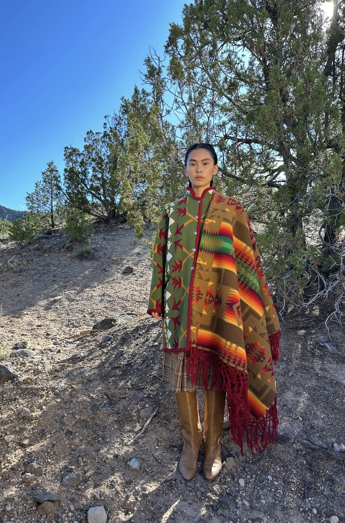 Vintage Pendleton Shawl Blanket