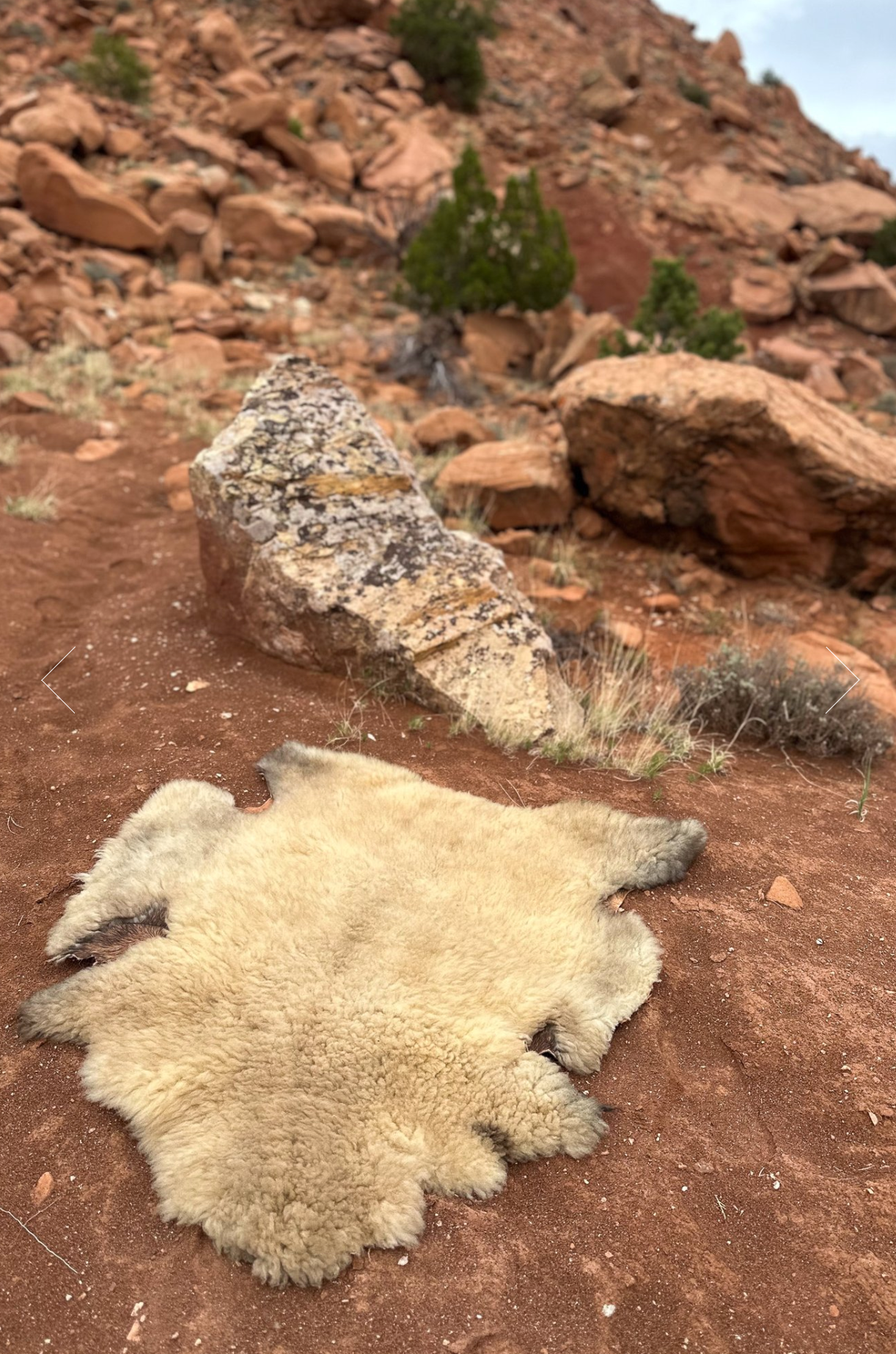 Bark Tanned Sheepskin-Maska