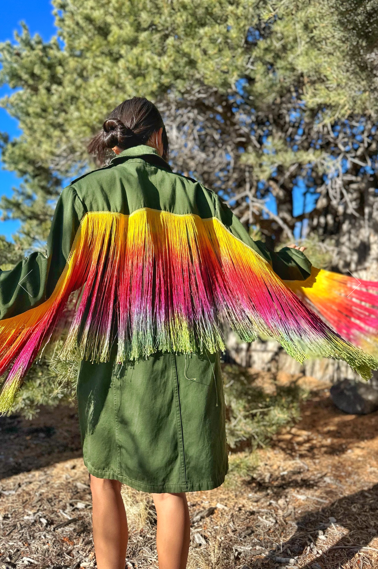 Upcycled Vintage Military Trench Coat