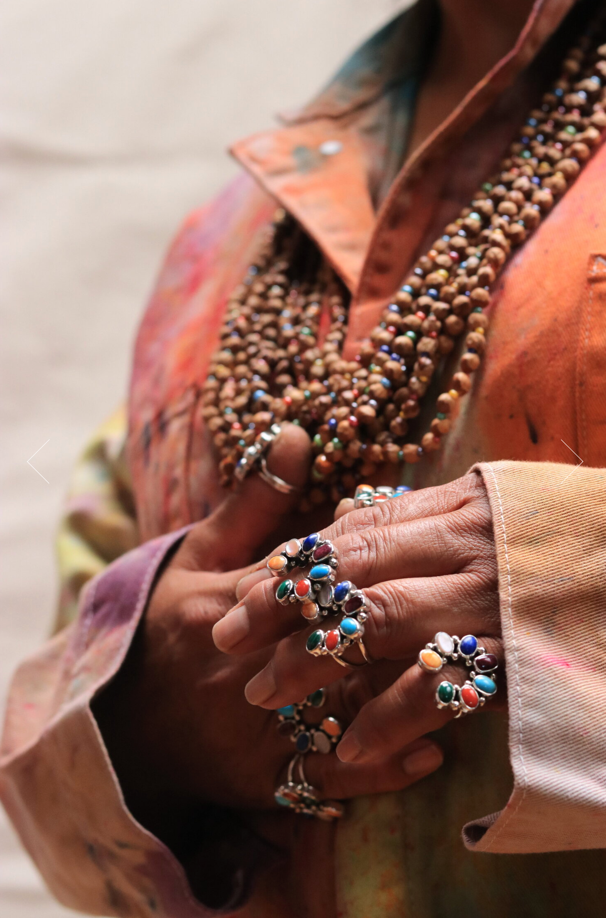 Navajo Made Nááts'íilid (Rainbow) Naja Ring