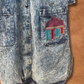 Vintage 80s Acid Wash Southwest Duster