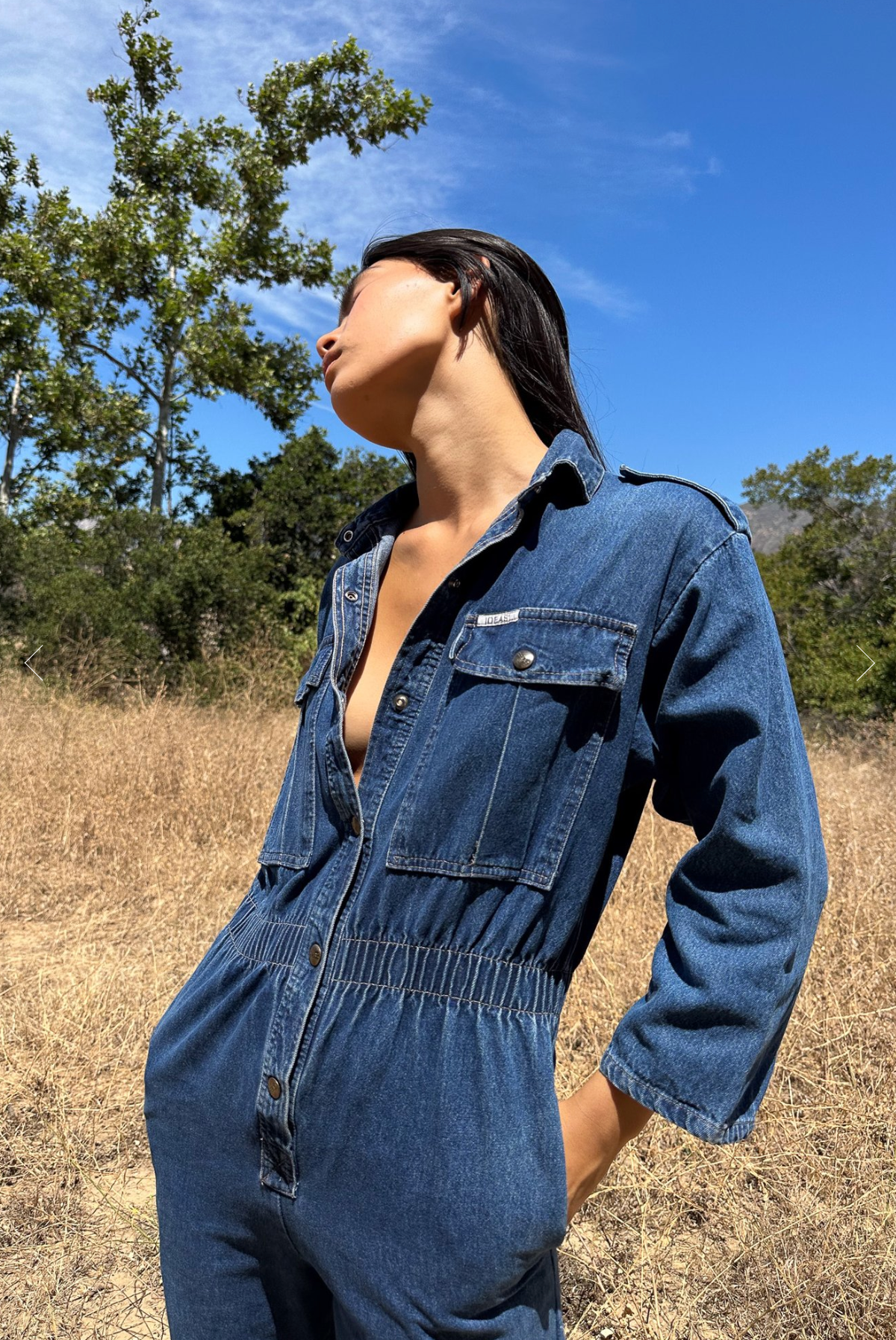 Vintage 80s Denim Flysuit