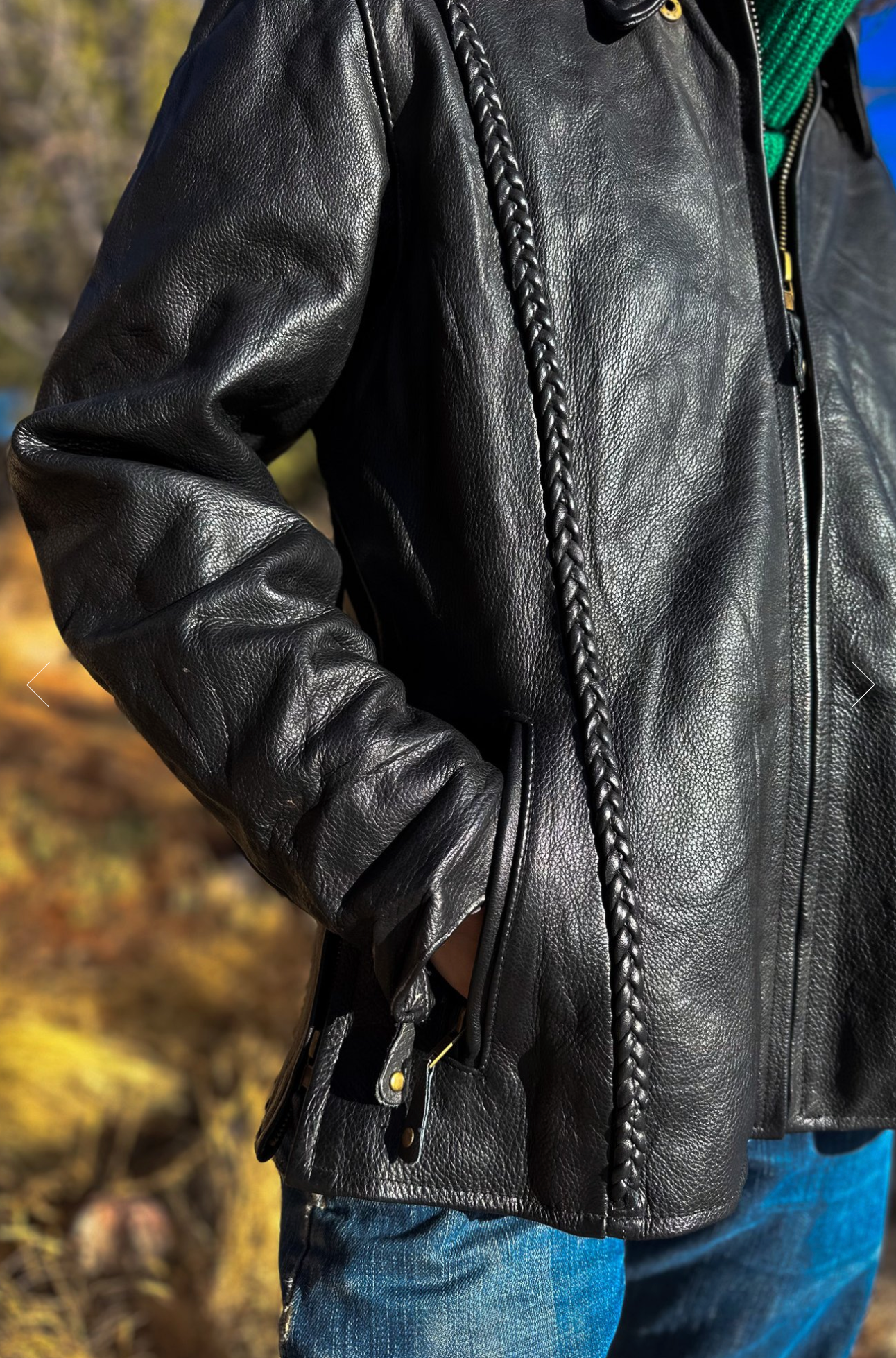 Vintage Leather Biker Jacket