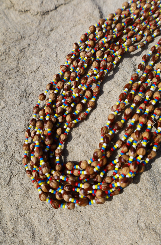 Navajo Made Juniper berries Bead Yoo’ (Necklace)- Multicolor