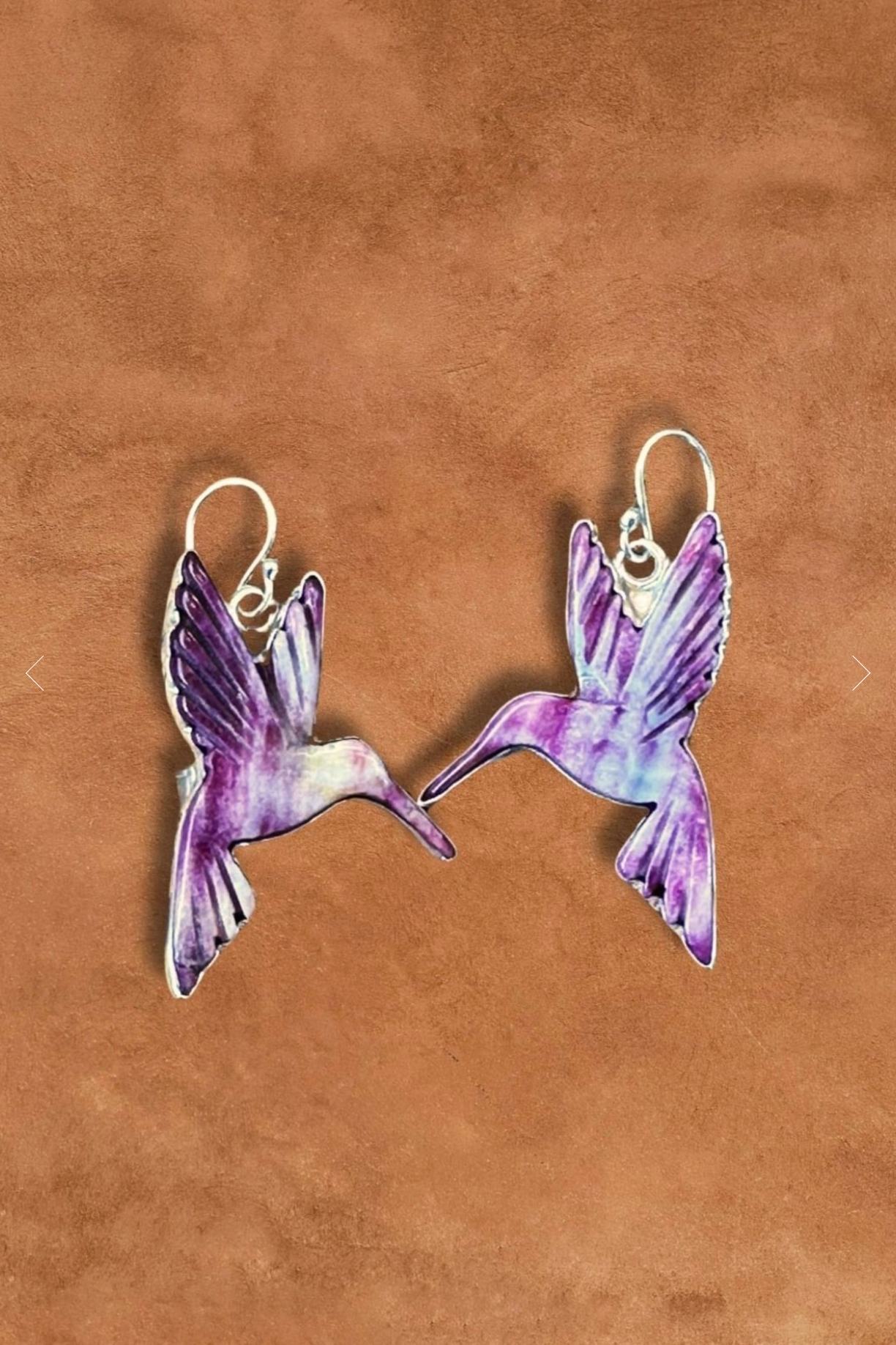 HummingBird(Dá’itii’hi’) Earrings - Fireweed